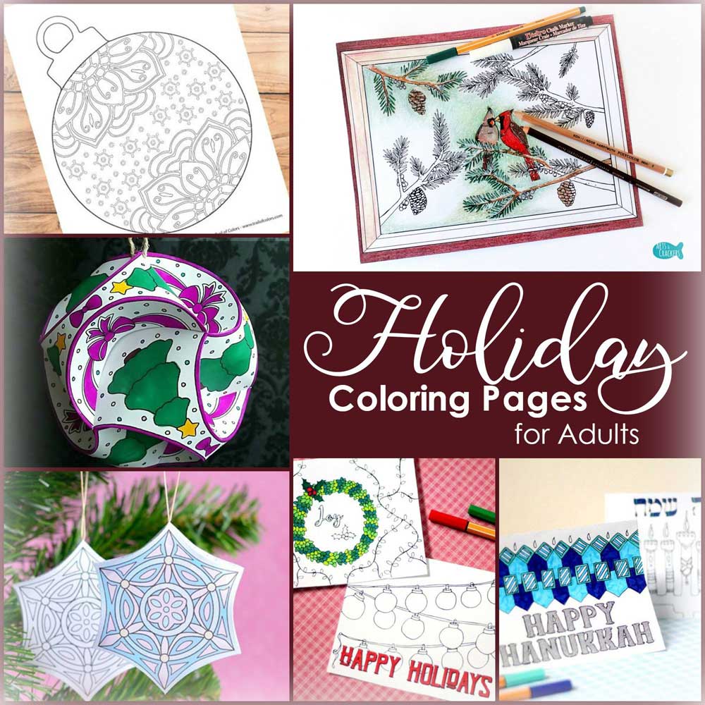 Hattifant's Christmas Holiday Coloring Pages and crafts by Coloring Tribe