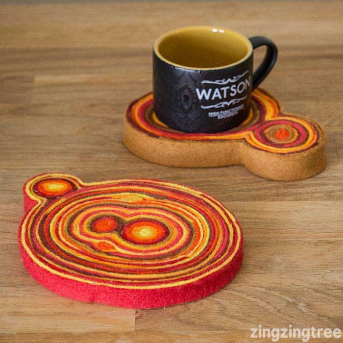 Hattifant favorite Felt crafts Goede Coaster by zingzingtree