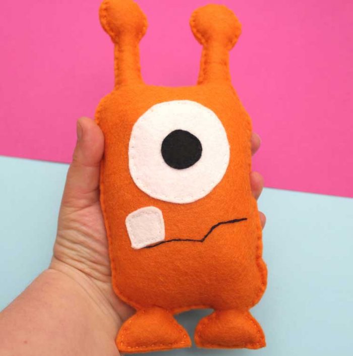 Hattifant favorite Felt crafts softie monster by sewkidding