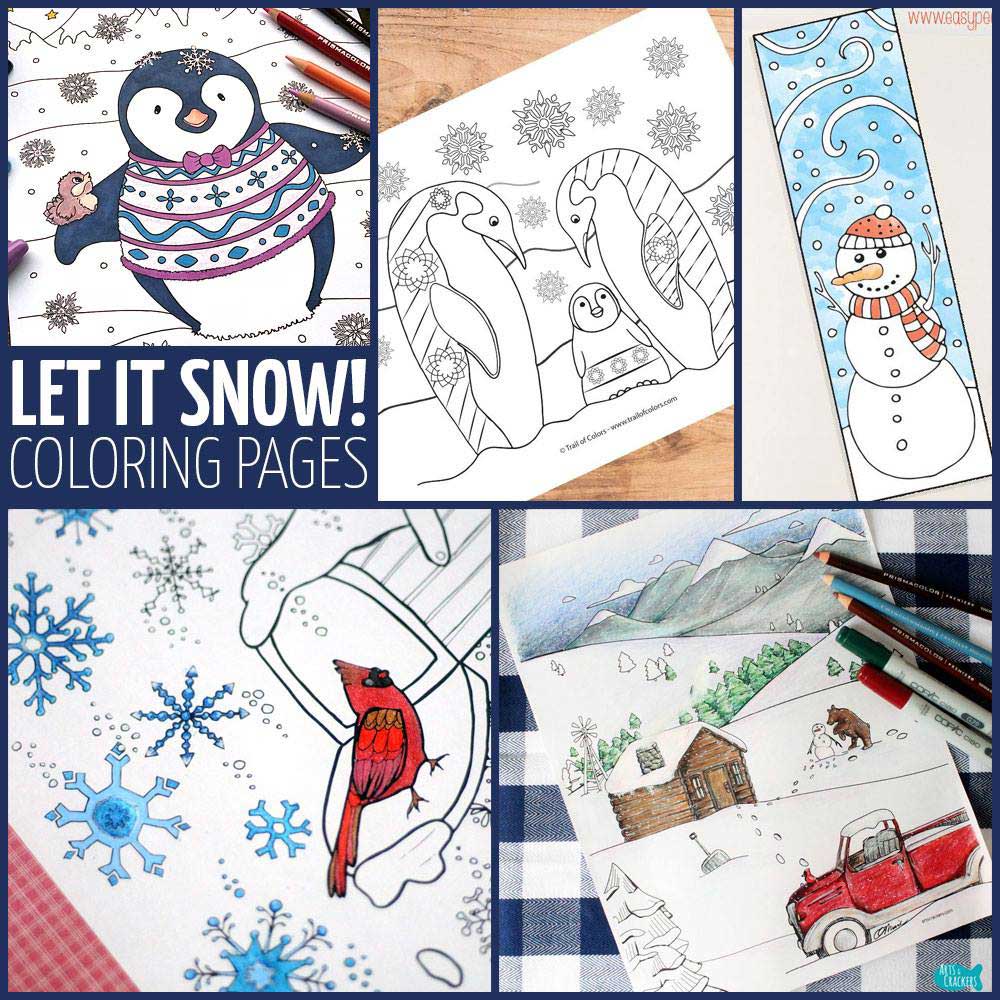 Hattifant's Winter Coloring Pages Colroing Tribe