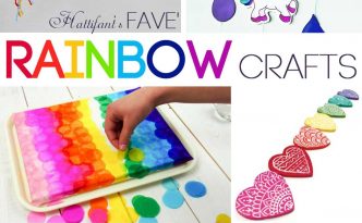 Hattifant's favorite Rainbow Art and Crafts with coloring pages and printables