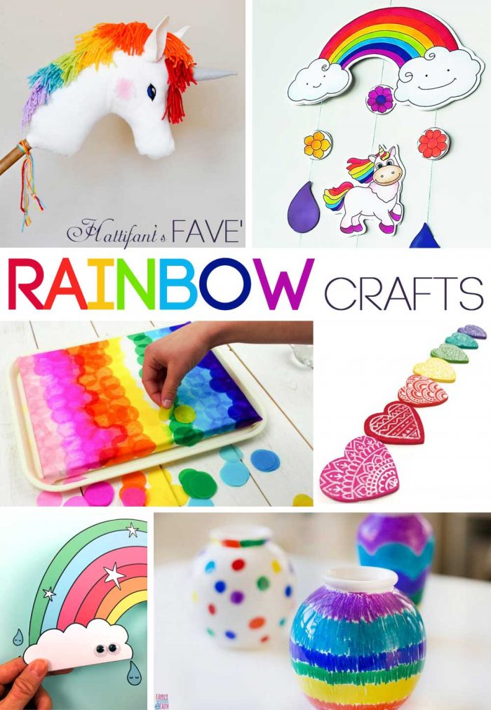 Hattifant's favorite Rainbow Art and Crafts with coloring pages and printables
