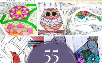 Hattifant's Coloring Tribe Round Up with 55 free Coloring Pages