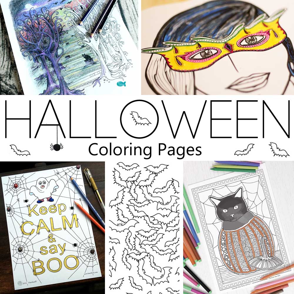Hattifant's Coloring Tribe Halloween Coloring Pages