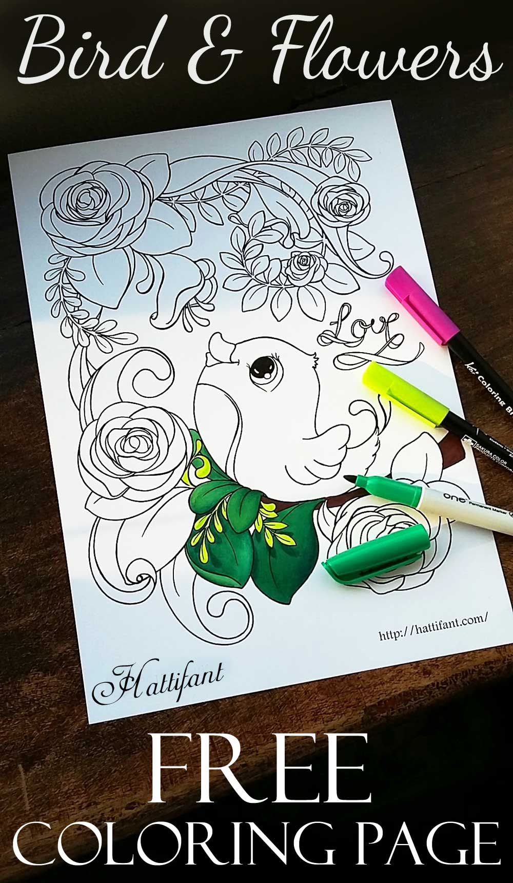 Paper Craft Flowers 3D Coloring Pages - Easy Peasy and Fun