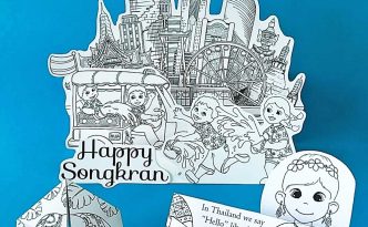 Hattifant's Thailand themed Paper Toys and Crafts and Coloring Pages