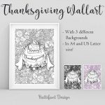 Hattifant-Thanksgiving-Flower-Doodle-Cat-Table-Decoration-Printables-wallart