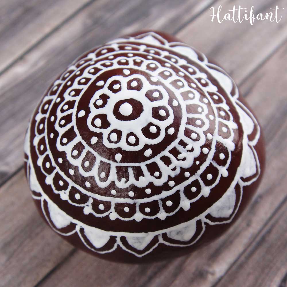 Hattifant's Autumn Crafts Mandala Chestnuts Doodling with Printable