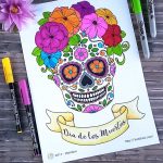 Hattifant-Day-of-the-Dead-Sugar-Skull-Coloring-Page