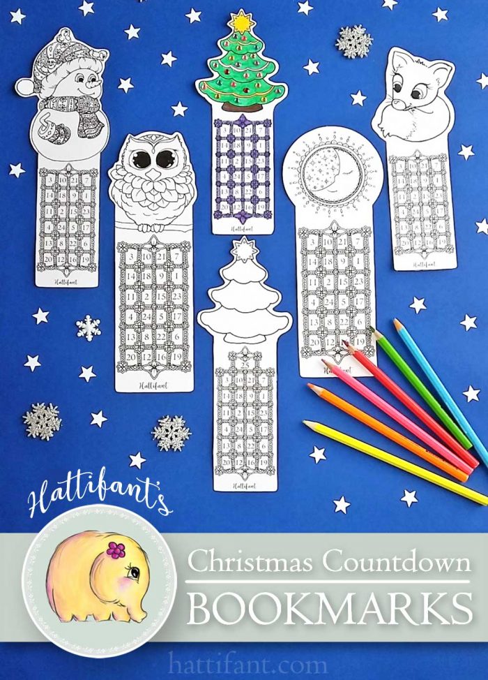 Hattifant Bookmark Christmas Countdown Advent Calendar
