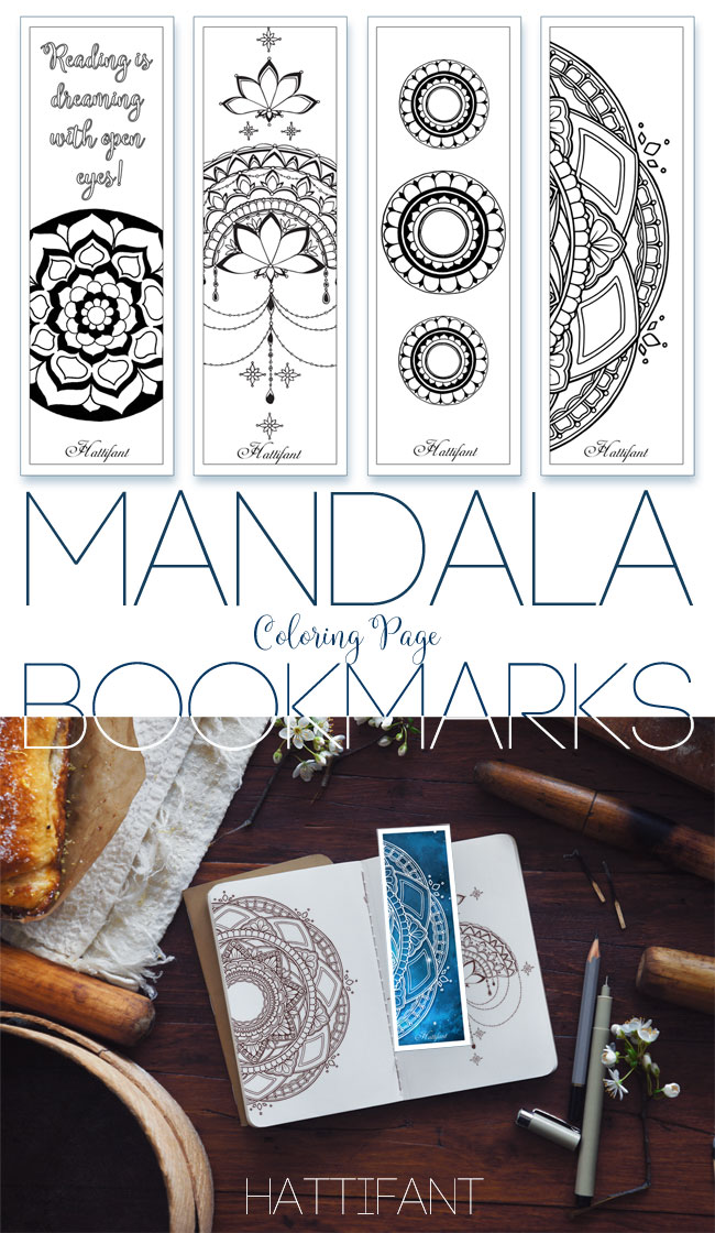 Hattifant's Mandala on Polarity Space Background Bookmarks