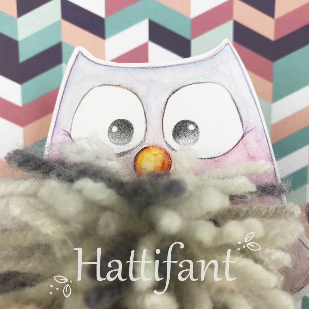 Hattifant's Pom Pom Mama & Baby Owls Paper Craft