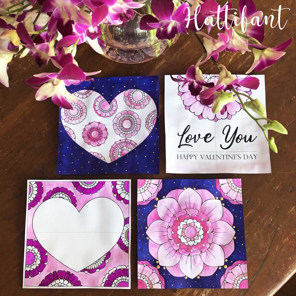 Hattifant's Valentine's Day Endless Card Bundle colored