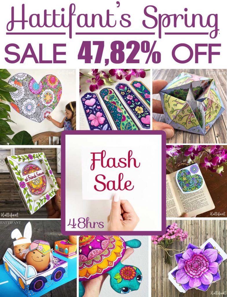 Hattifant's giant superduper Spring Valentine and Easter Paper Craft Bundle Sale