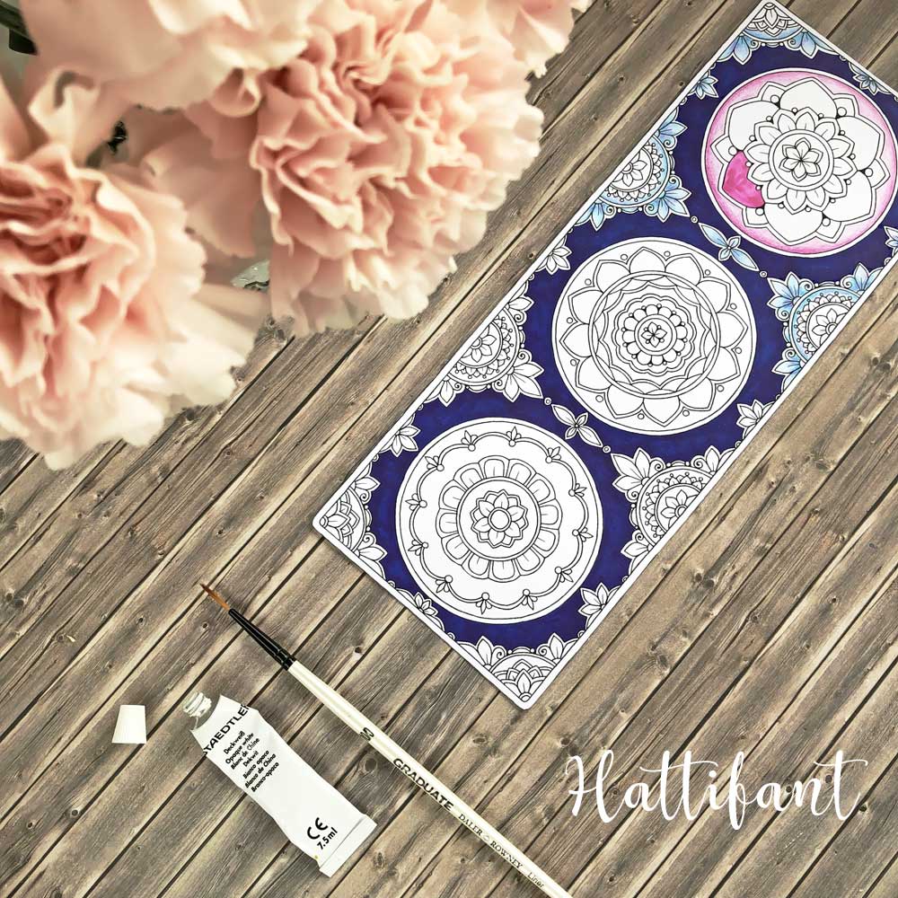 Hattifant's Intricate Mandala Bookmarks to Color