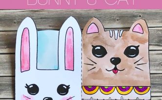 Hattifant's Bunny and Cat Bookmarks to Color and Create