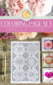 COLORING PAGE SET | Mandala Carpet - Hattifant