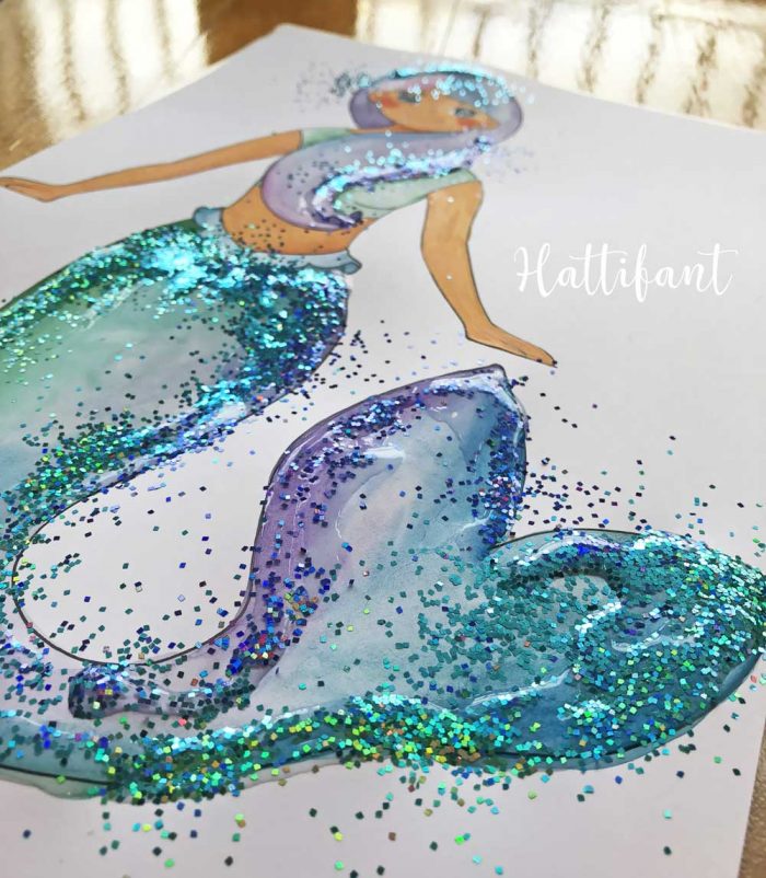 SHELF SITTER Mermaid Sparkle Hattifant