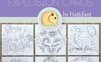 Hattifant's Easter Explosion Cards to Color