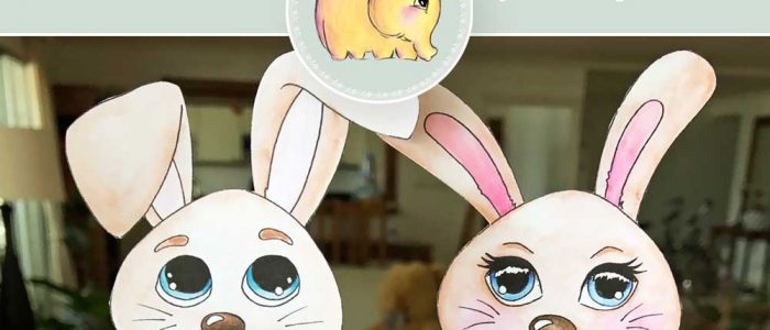 Hattifant's Easter Bunny Shelf Sitters to color