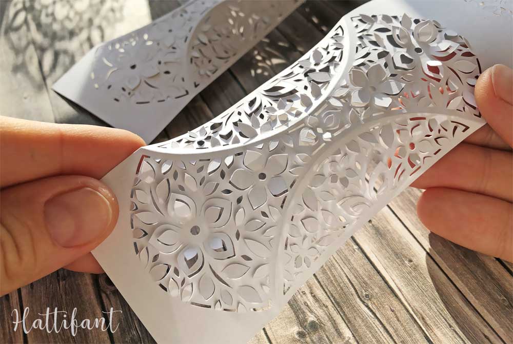 Hattifant's 3D Papercut Paper Cut 3D Flower Triskele Paper Globe Cut