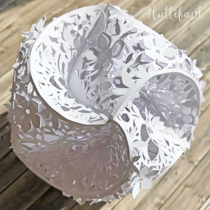 Hattifant's 3D Papercut Paper Cut 3D Flower Triskele Paper Globe 2