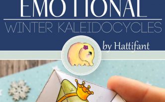Hattifant's Kaleidocycles Emotional Winter and Christmas SEL Resource for kids to color and craft