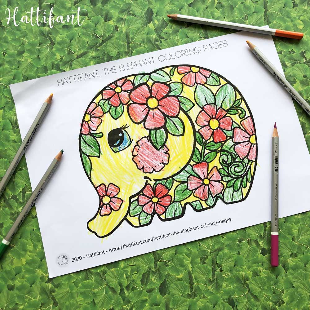 Hattifant The Elephant Coloring Pages Hattifant