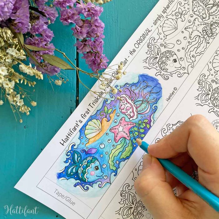 Hattifant's Triskele Paper coloring ocean