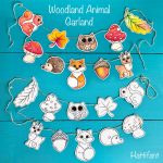 Hattifant-Autumn-Craft-Woodland-Animal-Garland-hedgehog-fox-mushroom-squirrel-leaves-deer