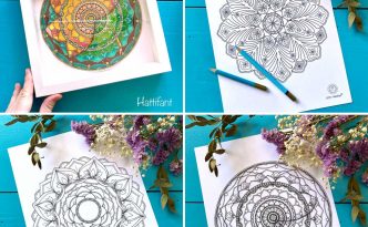 Hattifant's Autumn and Winter themed Mandala Coloring Page Bundle Summary