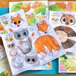 Hattifant-Autumn-Craft-3d-Woodland-Animal-Collages-ready-colored-samples