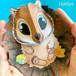 Hattifant-Autumn-Craft-3d-Woodland-Animal-Collages-hedgehog-resting-in-hand