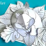 Hattifant-Autumn-Craft-3d-Woodland-Animal-Collages-sleeping-fox