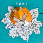 Hattifant-Autumn-Craft-3d-Woodland-Animal-Collages-sleeping-fox-on-leaves