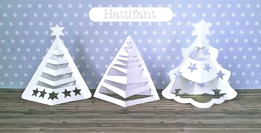 Hattifant\'s 3D Paper Christmas Trees - Hattifant