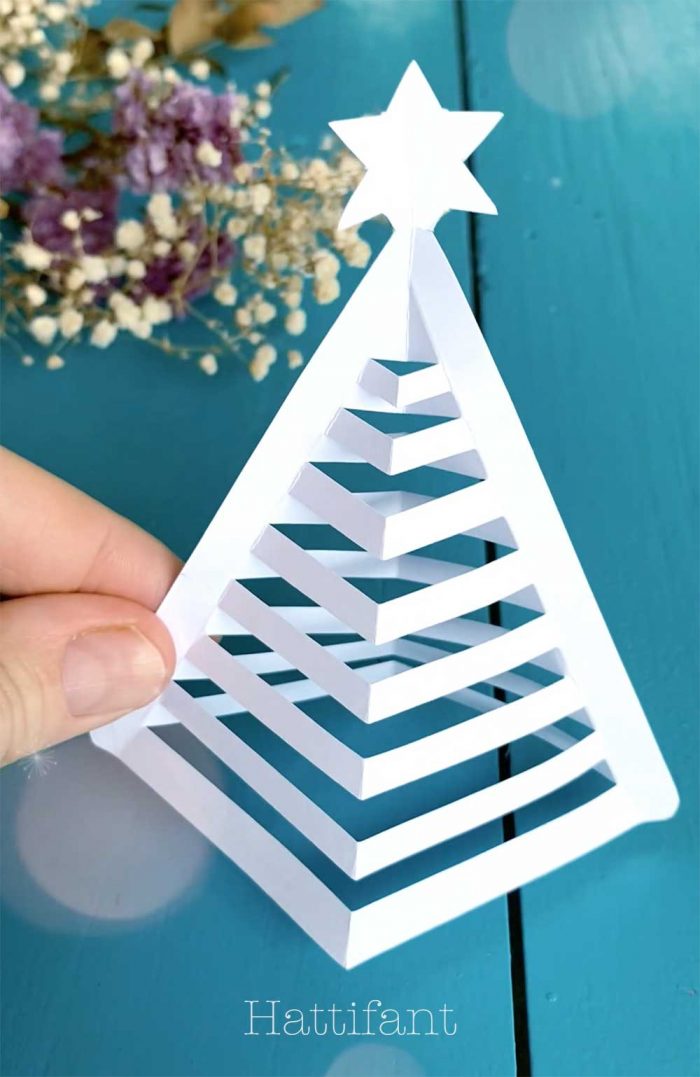 Hattifant's 3D Christmas Paper Trees free templates available on site