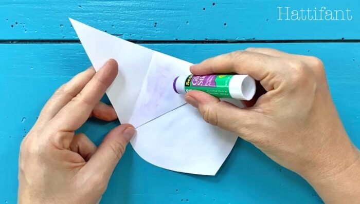 how to glue together a corner bookmark