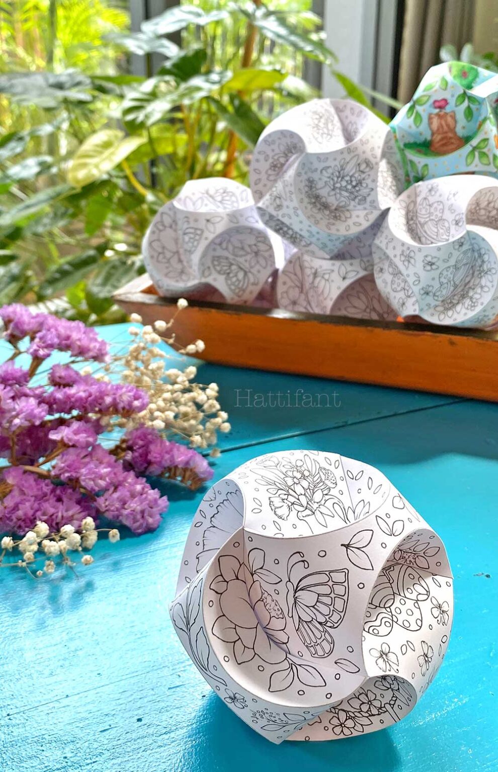 Easter Spring Summer TRISKELE PAPER GLOBE Bundle Hattifant Easter Spring Summer TRISKELE PAPER GLOBE Bundle Hattifant