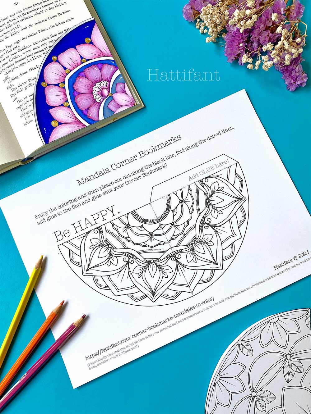 Bundle of 10 Relaxation Mandalas for Paper Cutting or Coloring Book