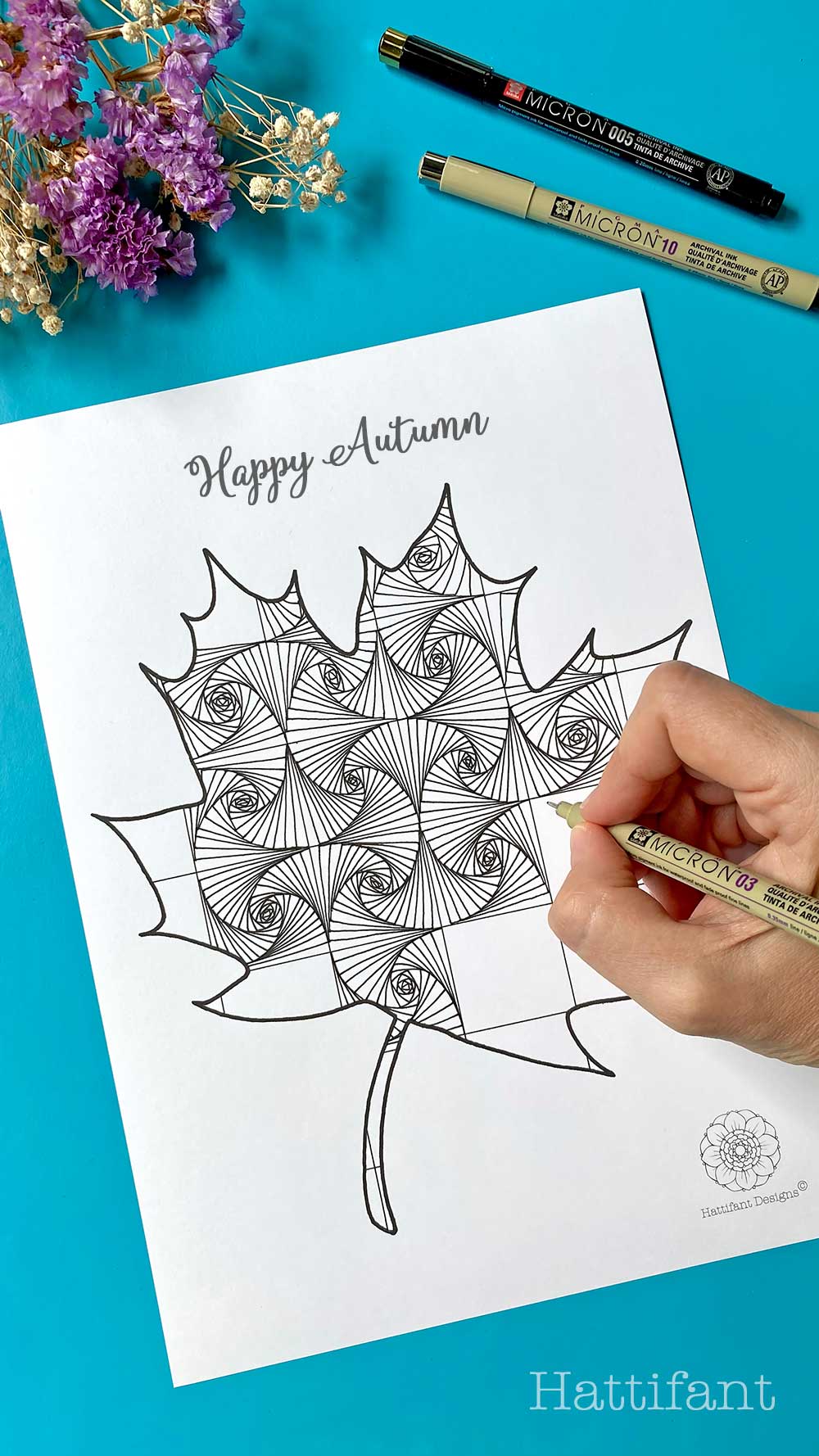 Leaf Doodle Art, Colourful Leaf Art, Sketch Pen Art