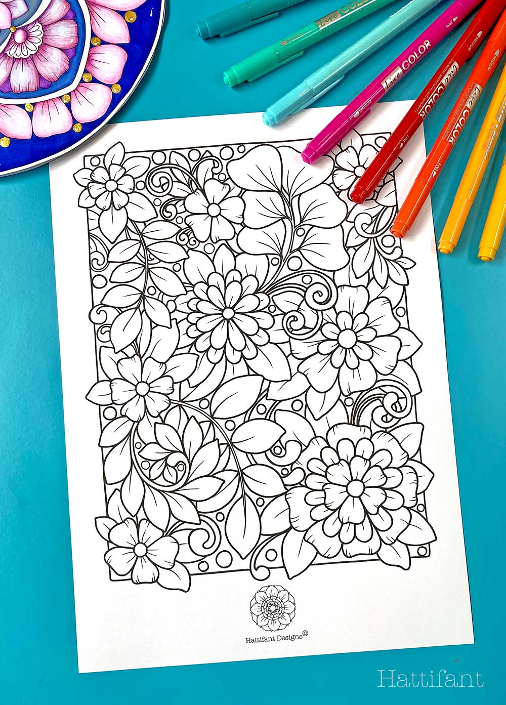 Magical Mandala Adult Color By Number: An Adults Features Floral