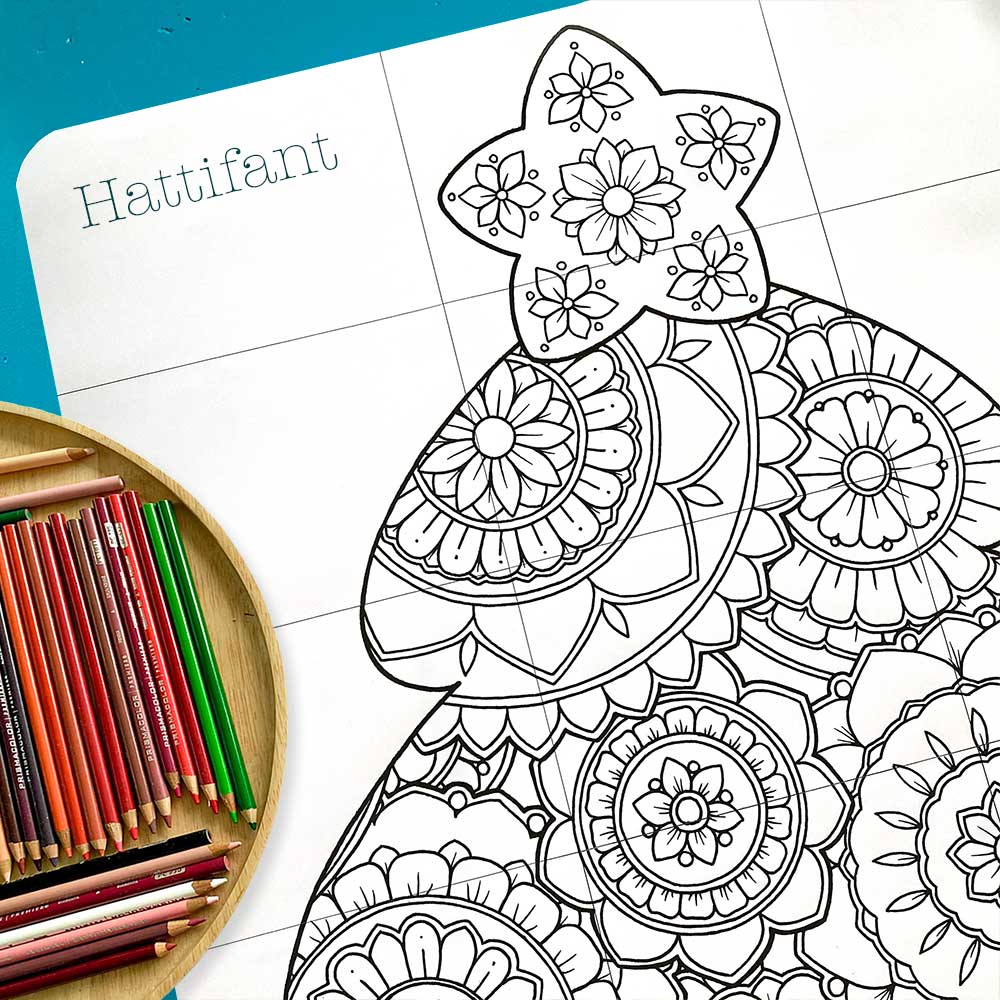 GIANT Christmas Tree Mandala Coloring Poster 72 X 30 Premium Coloring Paper  for Kids, Teens or Adults Giant Craft Classroom Activity 