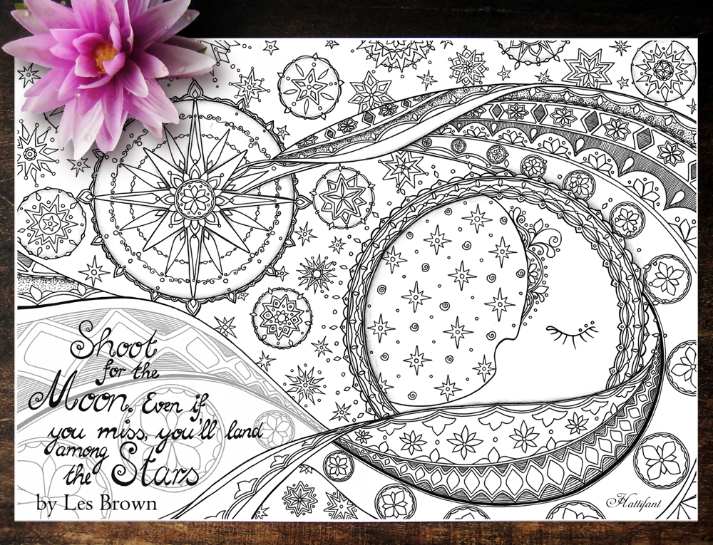 Hattifant's Coloring Page for Heart and Soul - Les Brown